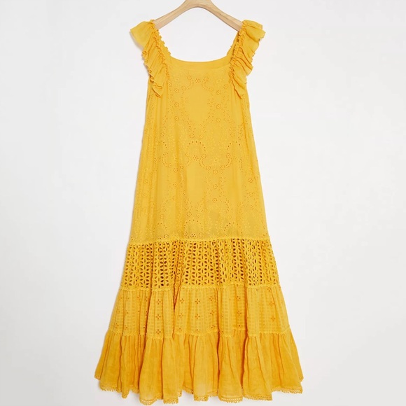 Anthropologie Fallon Eyelet Maxi Dress - Picture 3 of 16